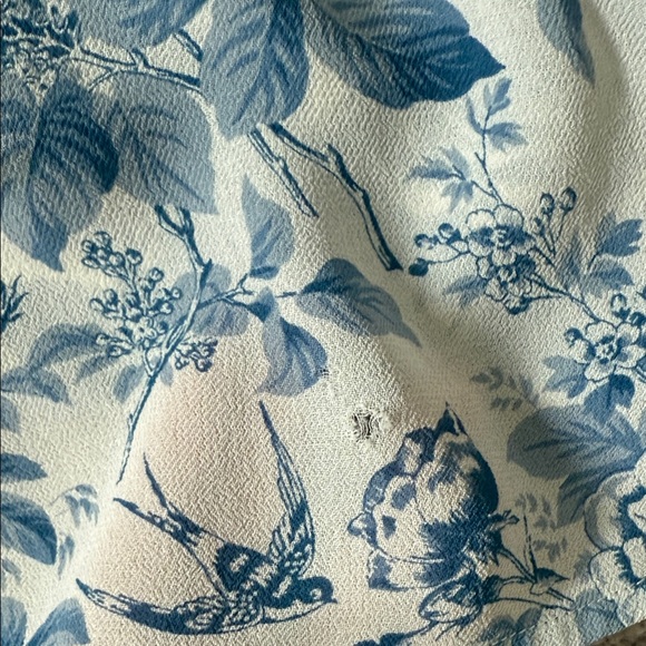 Reformation Nikita Tie Strap Midi Dress in Pompadour Blue Floral - Picture 6 of 9